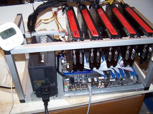Modern Bitcoin mining rig showing ASIC miner units